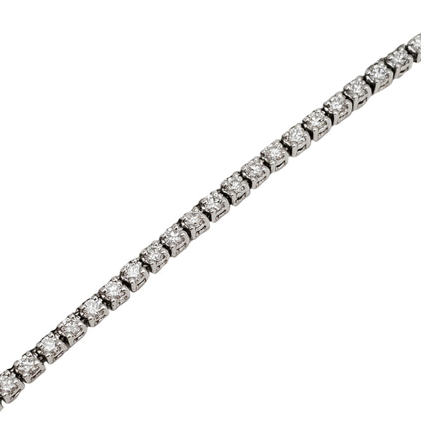Lab Diamond Tennis Necklace (14K)