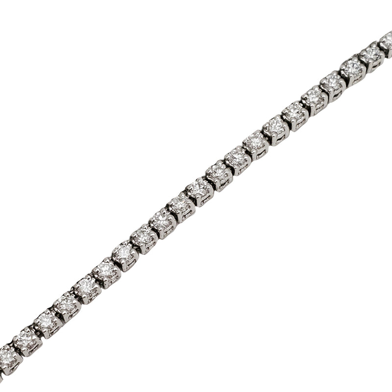 Lab Diamond Tennis Necklace (14K)