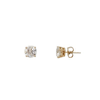 Natural Diamond Stud Earrings (14K)