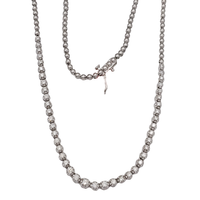 Lab-Grown Diamond Tennis Necklace (14K)