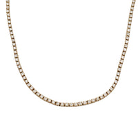 Lab-Diamond Tennis Necklace (14K)