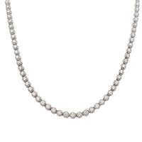 Lab-Diamond Tennis Necklace (14K)