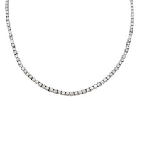 Lab-Diamond Tennis Necklace (14K)