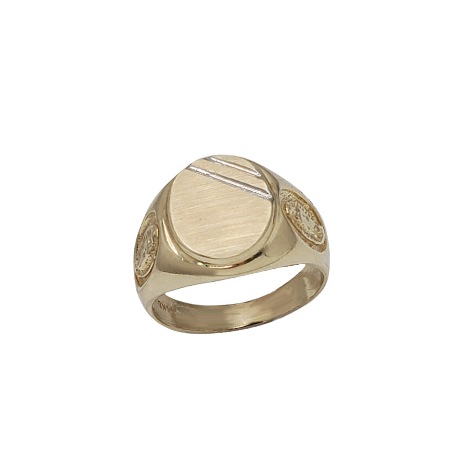 Yellow Gold Guadalupe Signet Ring (14K)