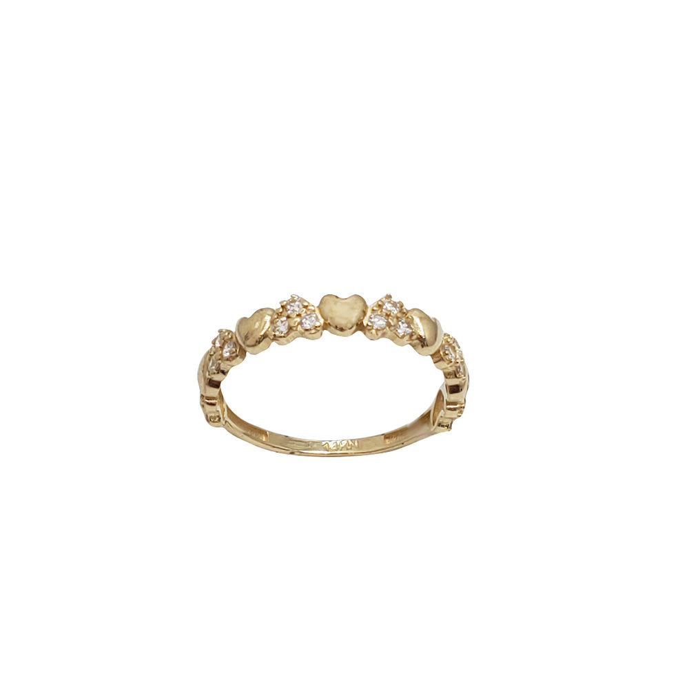 Zirconia Heart Ring (14K)