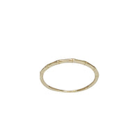 Yellow Gold Bamboo Ring (14K)