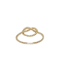 Textured Overhand Knot Ring (14K)