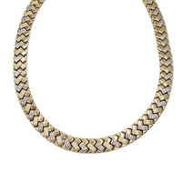 Two-Tone Fancy Necklace (10K)