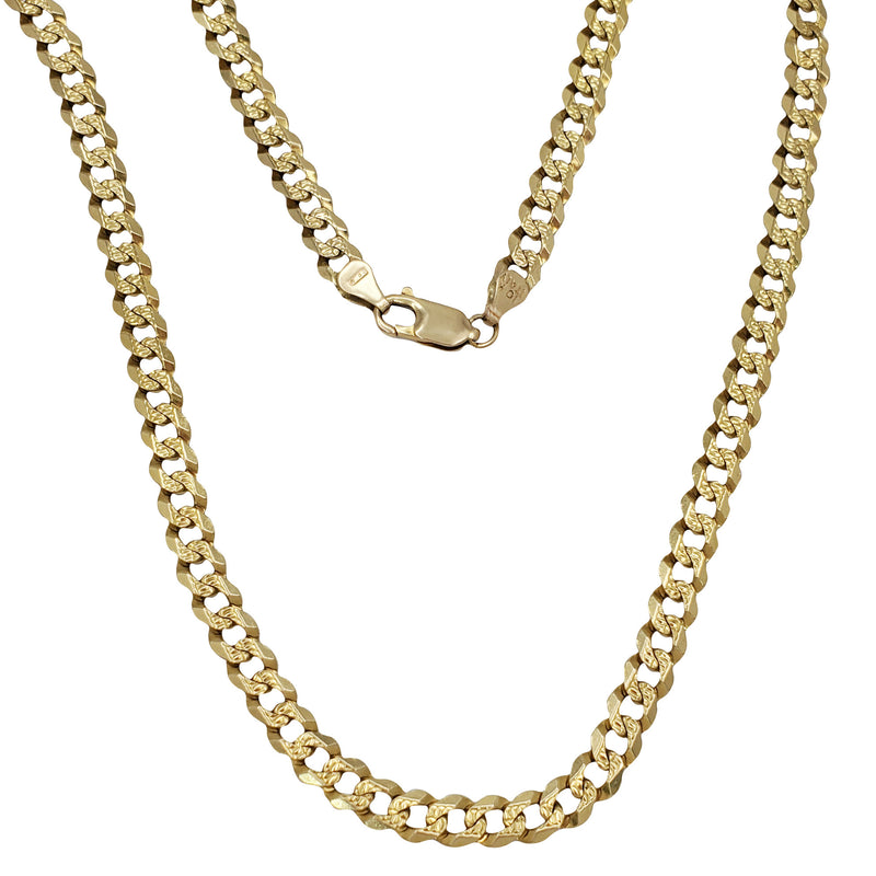 Diamond Cut Italian Cuban Chain (10K)