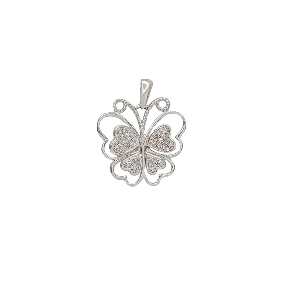 Diamond Butterfly Pendant (14K)