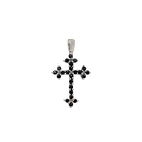 Diamond Sapphire Cross Pendant (10K)