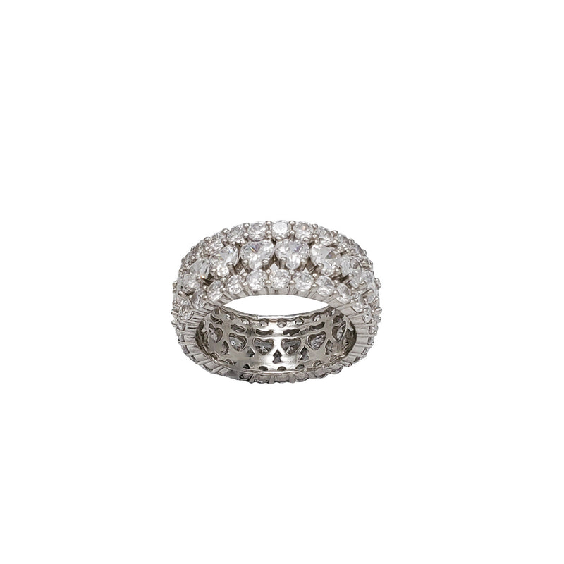 All Around Fancy CZ Ring (Silver)