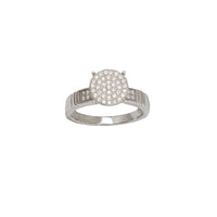 Pave Round Ring (Silver)