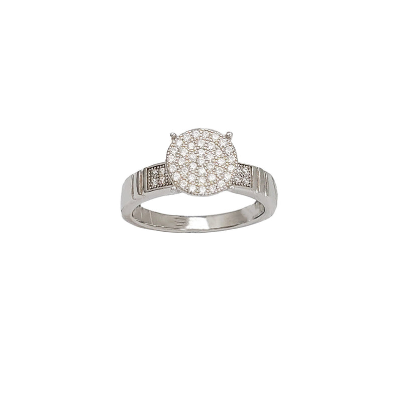 Pave Round Ring (Silver)