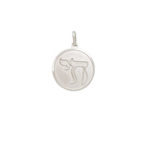 Round Chai Symbol Pendant (Silver)
