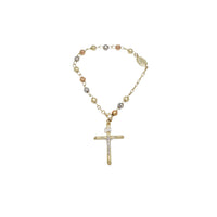 Diamond-Cut Rosary Bracelet (14K)