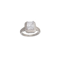 Zirconia Engagement Ring (Silver)