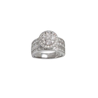 lced-Out CZ Round Ring (SILVER)