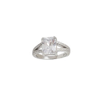 Zirconia Engagement Ring (Silver)