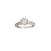 Zirconia Engagement Ring (Silver)