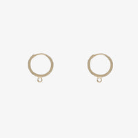 Plain Huggie Earrings (14K)