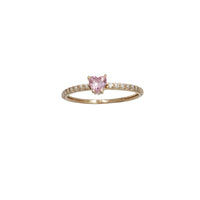 CZ Heart Ring (14K)