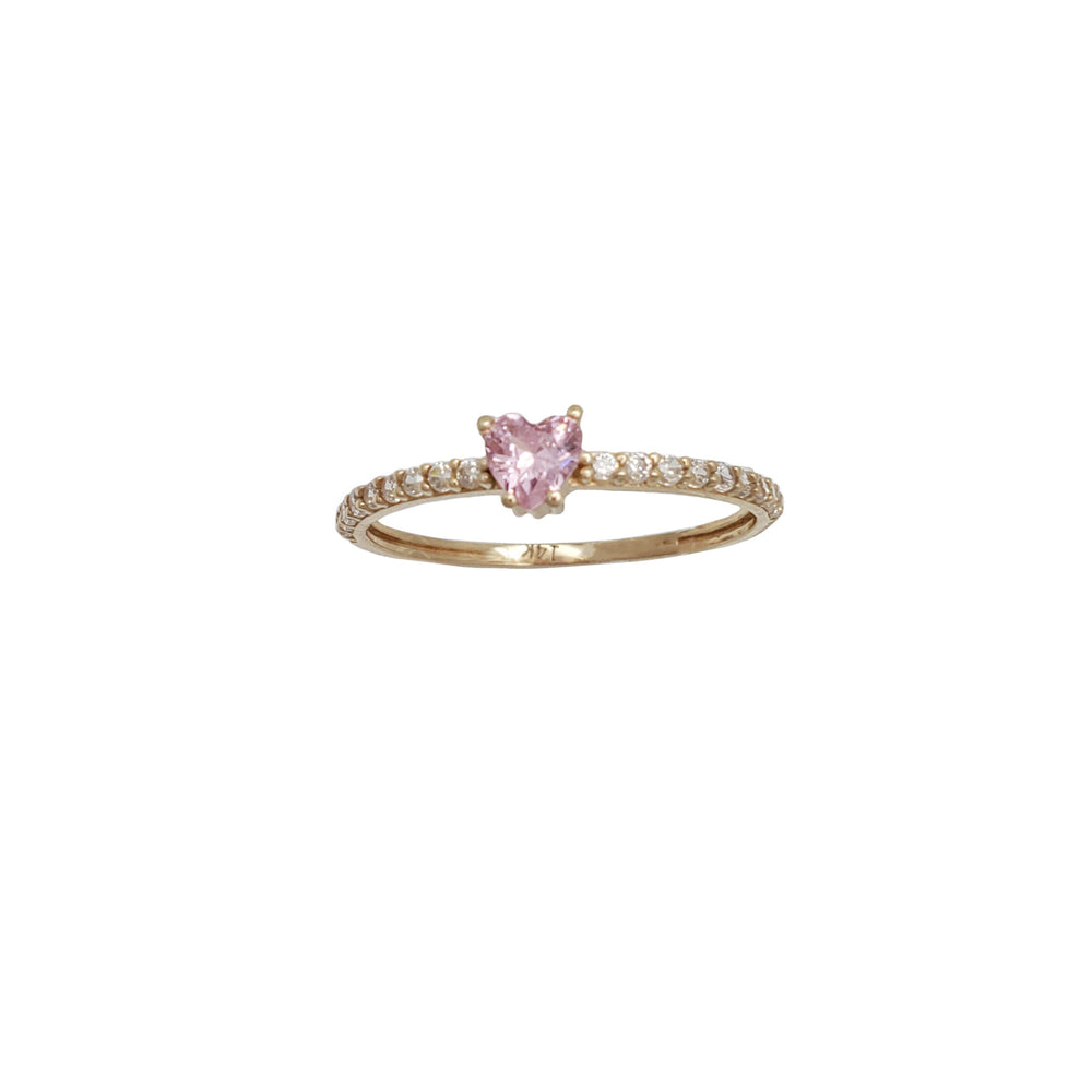CZ Heart Ring (14K)