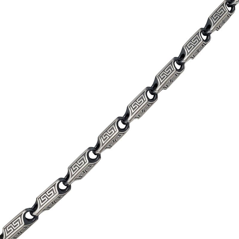 Greek-Key Motif Bracelet (SILVER)