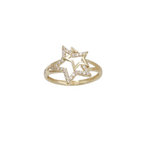Double Star CZ Ring (14K)