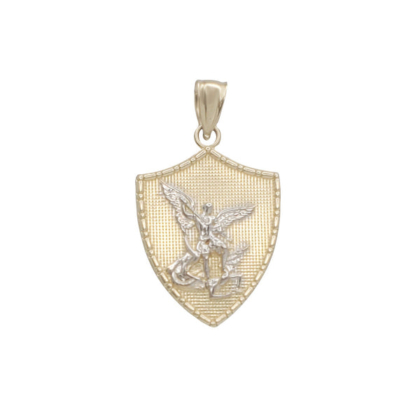 Two-Tone Saint Michael Pendant (14K)
