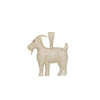 Zirconia Goat Pendant (14K)