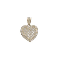 Zirconia Iced-Out Heart Pendant (14K)