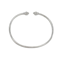 Textured  Bangle Bracelet (Silver)