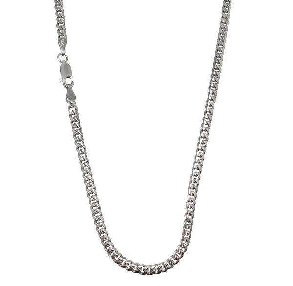 [Lobster Lock] Solid Miami Cuban Chain (Silver)