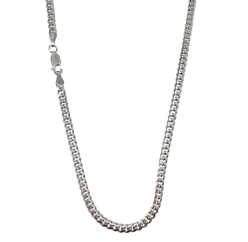 [Lobster Lock] Solid Miami Cuban Chain (Silver)
