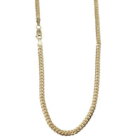 [Lobster Lock] Solid Miami Cuban Chain (Yellow Silver)