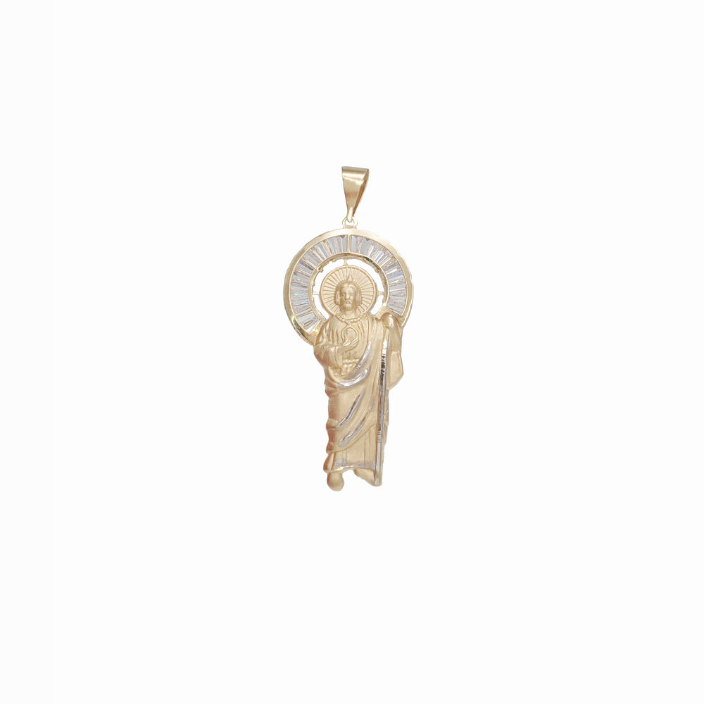 Saint Jude CZ Pendant (14K)