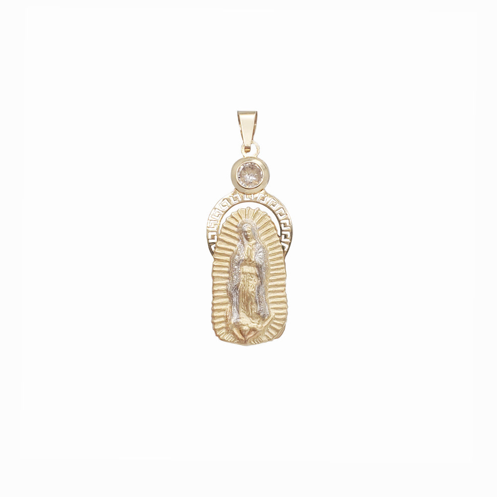 Guadalupe Virgin Pendant (14K)