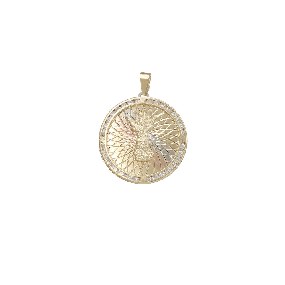 Divino Nino Round Pendant (14K)
