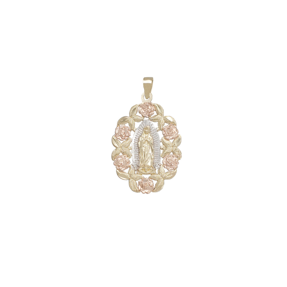 Flower Frame Guadalupe Pendant (14K)