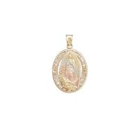 Tricolor Guadalupe Pendant (14K)