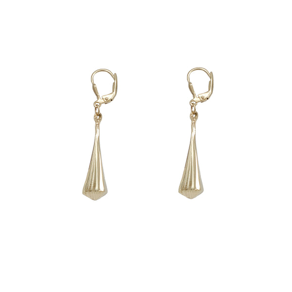 Diamond-Cut Hanging Earrings (14K)