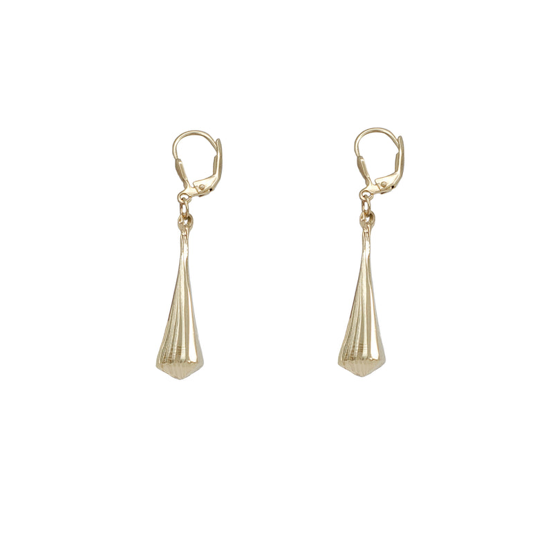 Diamond-Cut Hanging Earrings (14K)