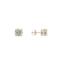 Lab Grown Diamond Solitaire Stud Earrings -  1.52ct (14K)
