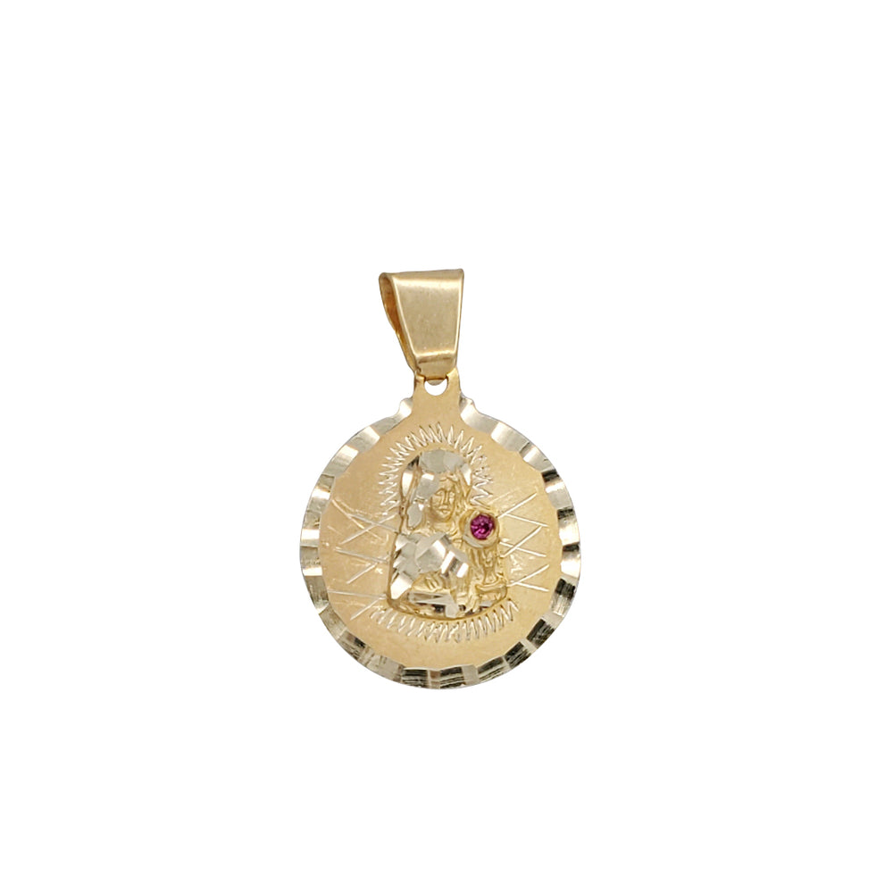 Diamond Cut Santa Barbara Medallion Pendant (14K)
