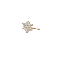 Flower CZ Nose Stud Piercing (14K)