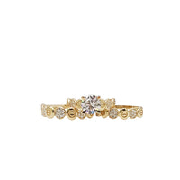 3 Piece Set Fancy CZ Engagement/Wedding Rings (14K)