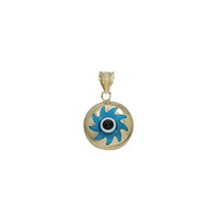 Radial Swirl Evil Eye Pendant (14K)