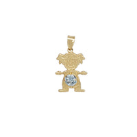[Girl] Zirconia Little Kid Pendant (14K)