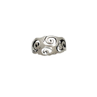 Swirl Imprint Ring (Silver)
